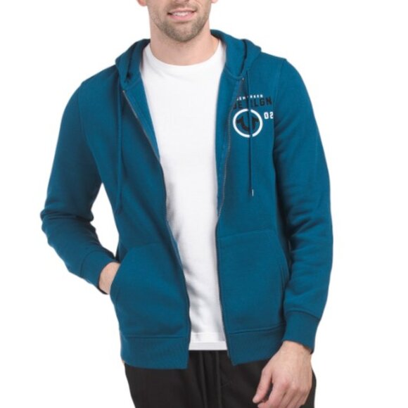 True Religion Men's Fleece Sweatsuit 2 Piece Tracksuit Matching Hoodie Joggers - Picture 5 of 9